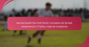 Aprovechando Run And Shoot: conceptos de Spread, lanzamientos rápidos, rutas de receptores