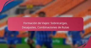 Formación de Viajes: Sobrecargas, Desajustes, Combinaciones de Rutas